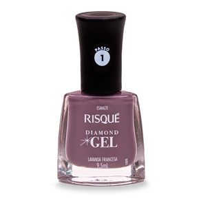 Esmalte Risqué Diamond Gel Lavanda Francesa Cremoso 9,5ml