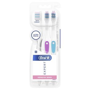 Escova Dental Oral-B Expert Gengiva Sensi 3 Unidades