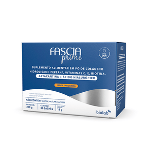 Colágeno Hidrolisado Fascia Prime Tangerina 30 Sachês 13g