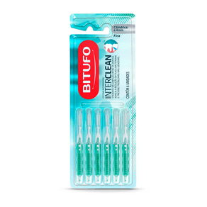 Escova Interdental Bitufo Interclean Fina Cilíndrica 4mm