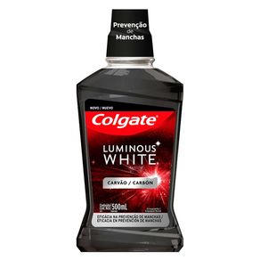 Enxaguante Bucal Para Clareamento Dental Colgate Luminous White Carvão 500ml