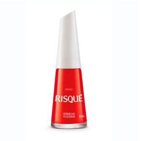 Esmalte Risqué Cremoso Vermelho Felicidade 8ml