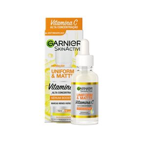 Sérum Facial Antimarcas Garnier Uniform & Matte Vitamina C 15ml
