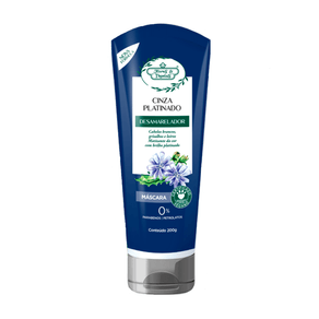 Máscara Capilar Flores e Vegetais Desamarelador Cinza Platinado 200g