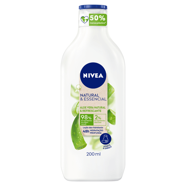 Loção Corporal Hidratante Aloe Vera Nívea Natural & Essencial 200ml