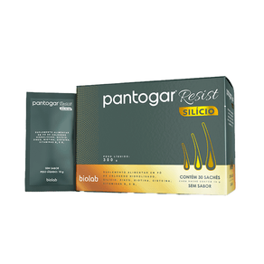 Suplemento Alimentar Pantogar Resist Silíco Sem Sabor 30 Sachês 10g cada