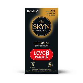 Preservativos Blowtex Skyn Original Sensação Natural 8 Unidades