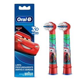 Refil para Escova Elétrica Oral-B Disney Pixar Carros 2 Unidades