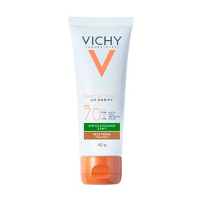 Protetor Solar Capital Soleil Vichy UV-Purify FPS70 Pele Média 40g