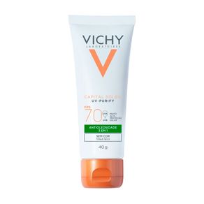 Protetor Solar Capital Soleil Vichy Purify FPS70 Sem Cor 40g