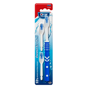 Escova Dental Oral Nexter Macia Eco Refil 1 Escova + 2 Refil