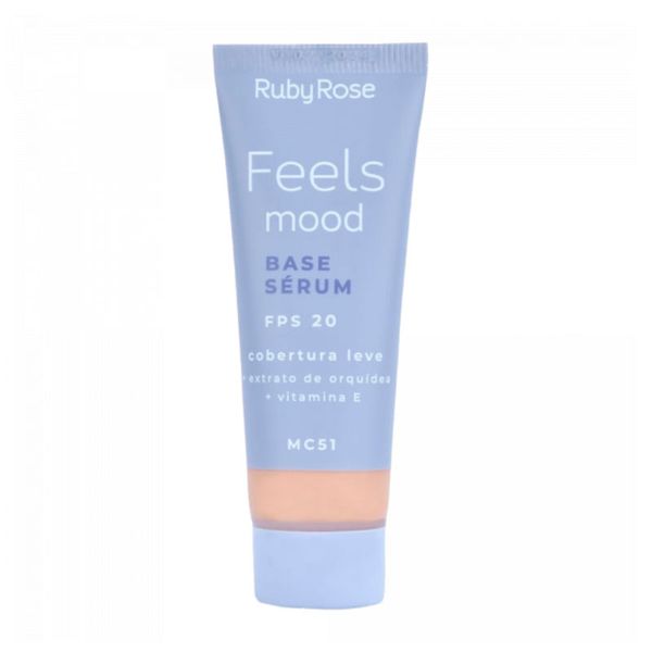 Base Sérum Facial Ruby Rose Feels Mood FPS20 Cor MC51