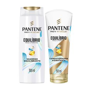 Kit Shampoo Pantene Equilíbrio Raiz e Pontas 300ml + Condicionador 150ml