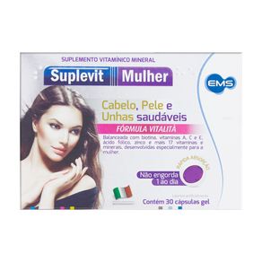 Suplemento Vitamínico Suplevit Mulher 30 Cápsulas Gel