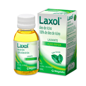 Laxol 100% De Óleo De Rícino Sabor Hortelã 60ml