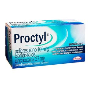 Proctyl caixa com 15 supositórios