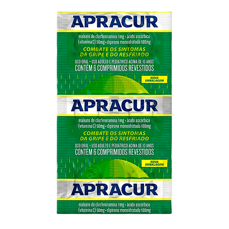 Apracur 6 Comprimidos Revestidos