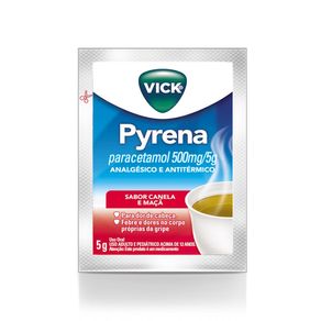 Vick Pyrena 500mg/5g Sabor Canela e Maçã Sachê 5g