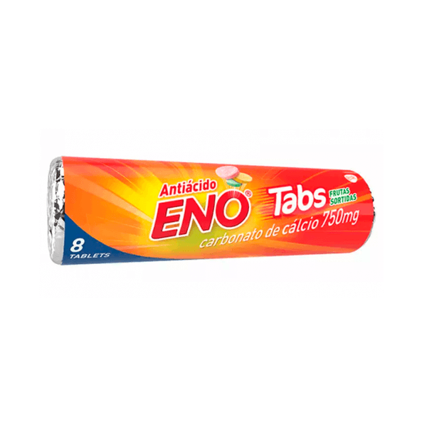 Sal de Fruta Eno Tabs Sabor Frutas Sortidas 8 Tablets