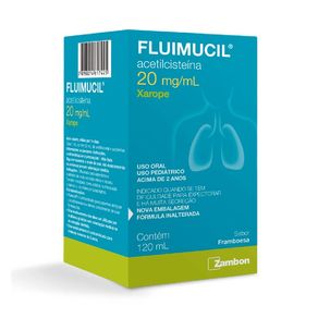 Fluimucil 20mg/ml Xarope Pediátrico Sabor Framboesa 120ml