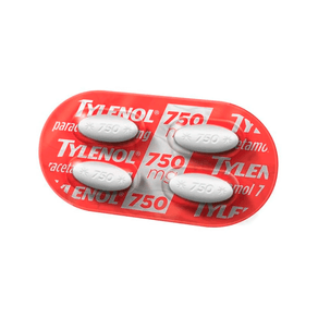 Tylenol 750mg 4 Comprimidos Revestidos
