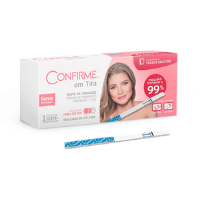 Teste de Gravidez Confirme em Tira 1 Teste + Frasco Coletor