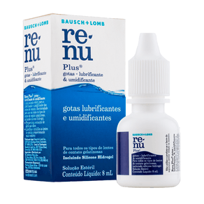 Renu Plus Gotas Lubrificantes E Umidificantes Solução Estéril 8ml