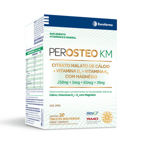 Suplemento Vitaminico Perosteo Km 30 Tabletes Mastigáveis