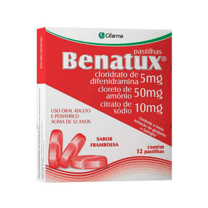 Benatux Framboesa 12 Pastilhas