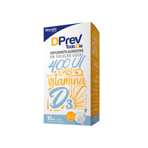 Suplemento Alimentar DPrev Todo Dia 400UI Solução Gotas Sabor Frutas 10ml