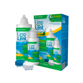 Kit Limp Lent Solução Estéril Para Lente De Contato 470ml + Estojo Para Lentes