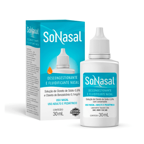 Sonasal Nebulizador Nasal Solução Gotas 30ml