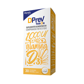 Suplemento Alimentar DPrev Todo Dia 1.000UI 30 Comprimidos Revestidos
