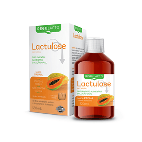 Suplemento Alimentar Regulacto Lactulose 667mg/ml Sabor Papaya 120ml + Copo Dosador