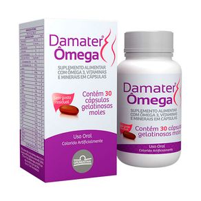 Suplemento Alimentar Damater Ômega 30 Cápsulas Gelatinosas Moles
