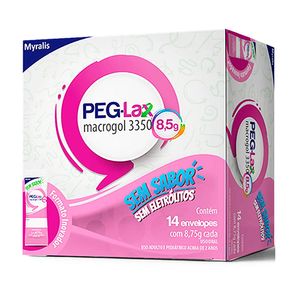 Peg-Lax 8,5g Pó Para Solução Oral Sem Sabor 14 Envelopes
