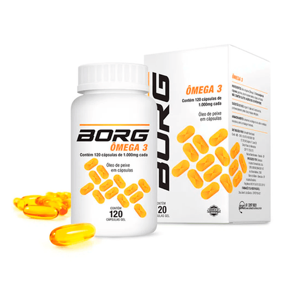 Suplemento Alimentar Borg Ômega 3 120 Cápsulas Gel