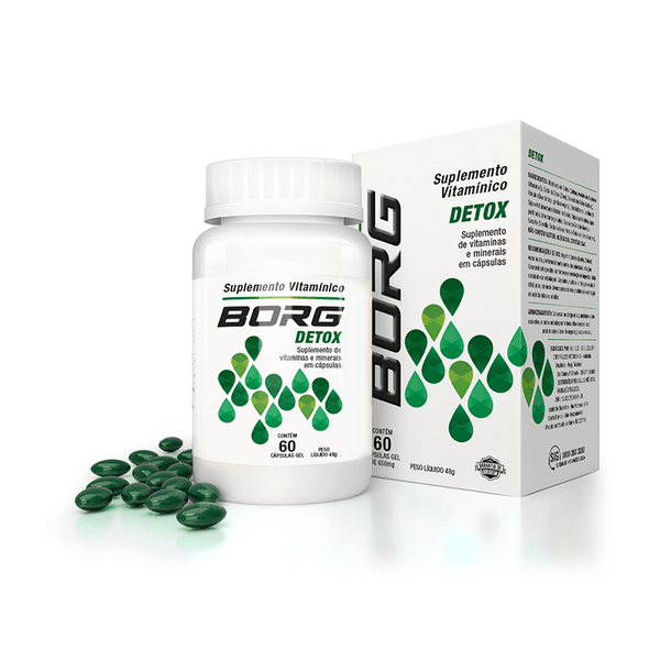 Suplemento Alimentar Borg Detox 60 Cápsulas Gel