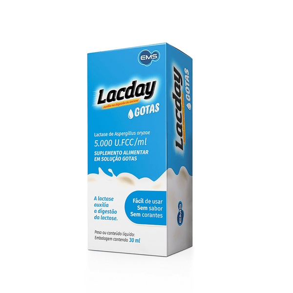 Suplemento Alimentar Lacday 5.000 U.FCC/ml Solução Gotas 30ml