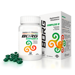 Suplemento Vitamínico Borg Complexo B 60 Cápsulas Gel