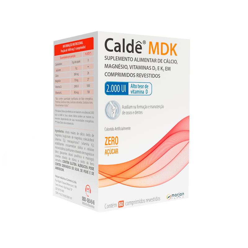 Suplemento Alimentar Caldê MDK 2.000UI 60 Comprimidos Revestidos