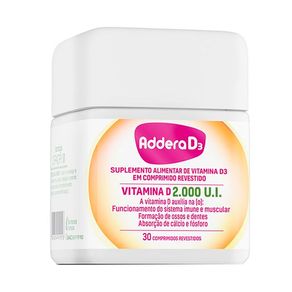 Suplemento Alimentar Addera D3 2.000 U.I. 30 Comprimidos Revestidos