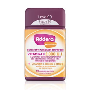 Addera Imunidade 2.000UI 90 Comprimidos Revestidos
