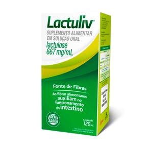 Lactuliv 667mg Xarope Sem Sabor 120ml