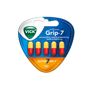 Vick Pyrena Grip 7 com 5 Cápsulas