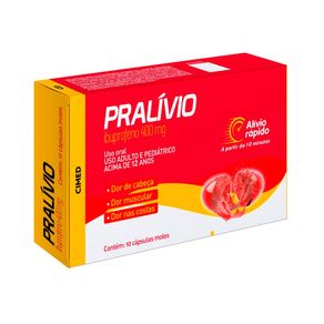 Pralívio 400mg 10 Cápsulas Gel Mole