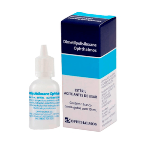 Lubrificante Oftálmico Dimetilpolisiloxane Ophthalmos Conta Gotas 10ml