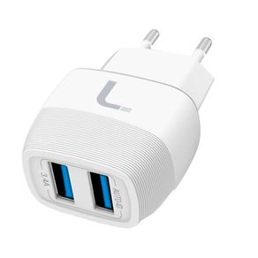 Carregador de Tomada Leve-Me 2 Entradas USB 1 Unidade
