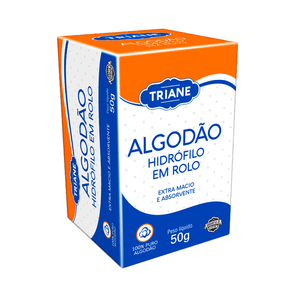 Algodão Hidrófilo em Rolo Triane 50g