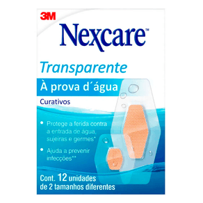 Curativo Nexcare à Prova D'água 12 Unidades